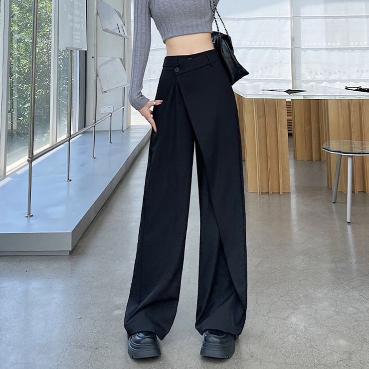 ワイドパンツ タック入り ロング丈 | shoppinggo | 詳細画像11 