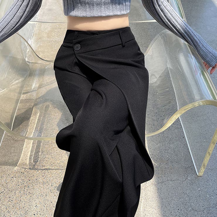 ワイドパンツ タック入り ロング丈 | shoppinggo | 詳細画像14 