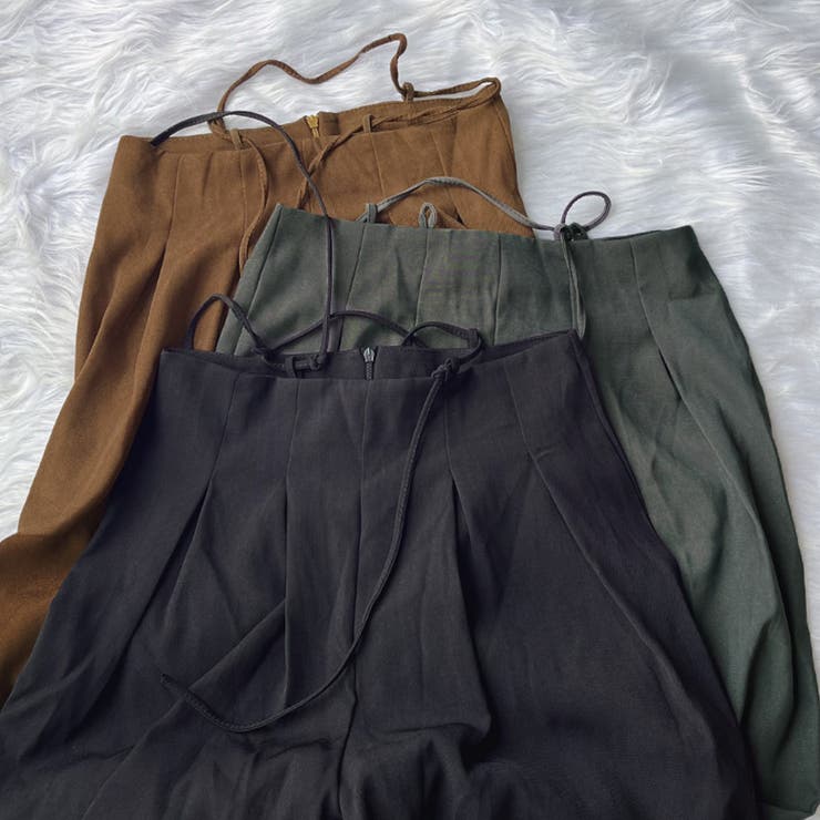 ワイドパンツ タック入り ロング丈 | shoppinggo | 詳細画像3 