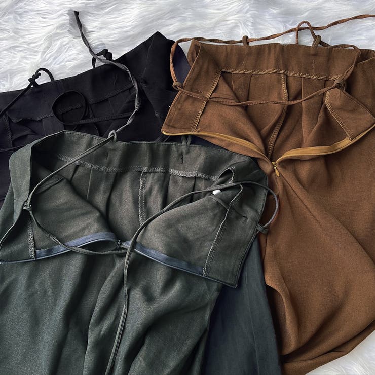 ワイドパンツ タック入り ロング丈 | shoppinggo | 詳細画像4 