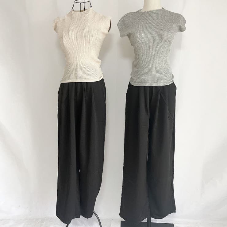 サマーニット ワイドパンツ セットアップ | shoppinggo | 詳細画像3 