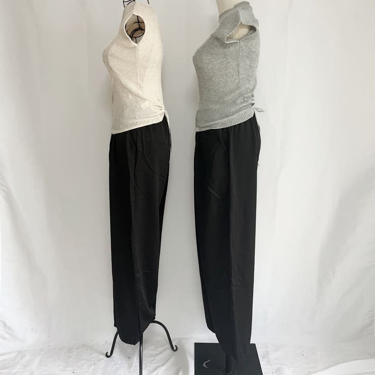 サマーニット ワイドパンツ セットアップ[品番：JRKW0004789