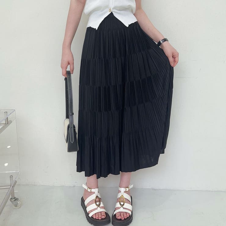 サマーニット プリーツスカート 2点セットアップ | shoppinggo | 詳細画像6 