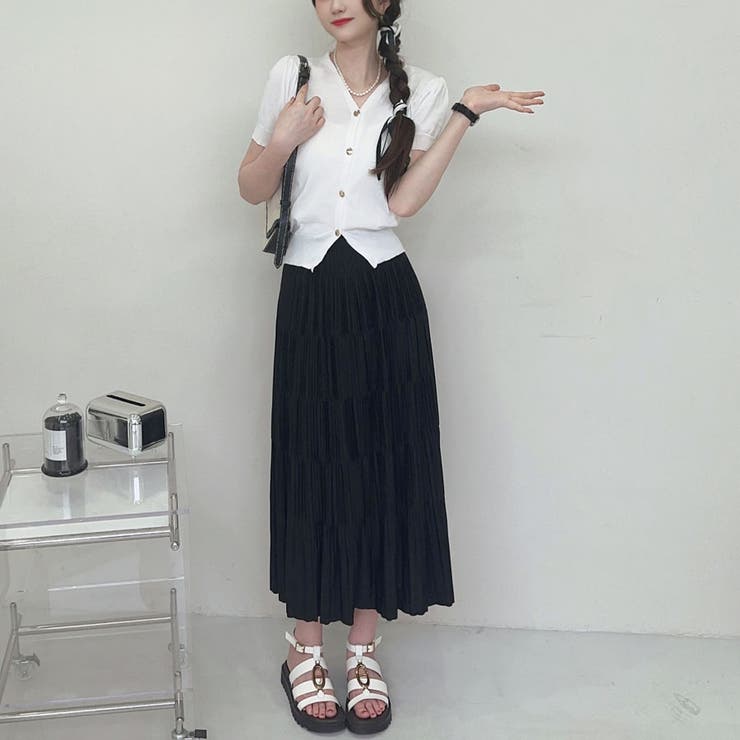 サマーニット プリーツスカート 2点セットアップ | shoppinggo | 詳細画像11 