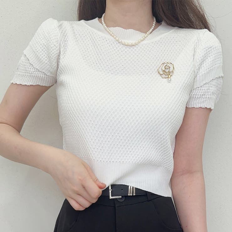 夏服 新作 サマーニットトップス | shoppinggo | 詳細画像3 