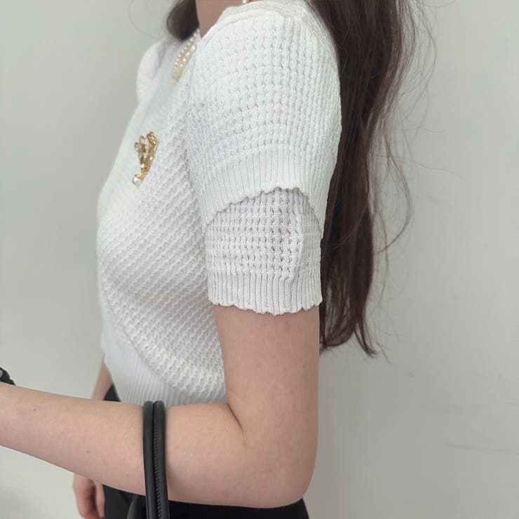 夏服 新作 サマーニットトップス | shoppinggo | 詳細画像4 