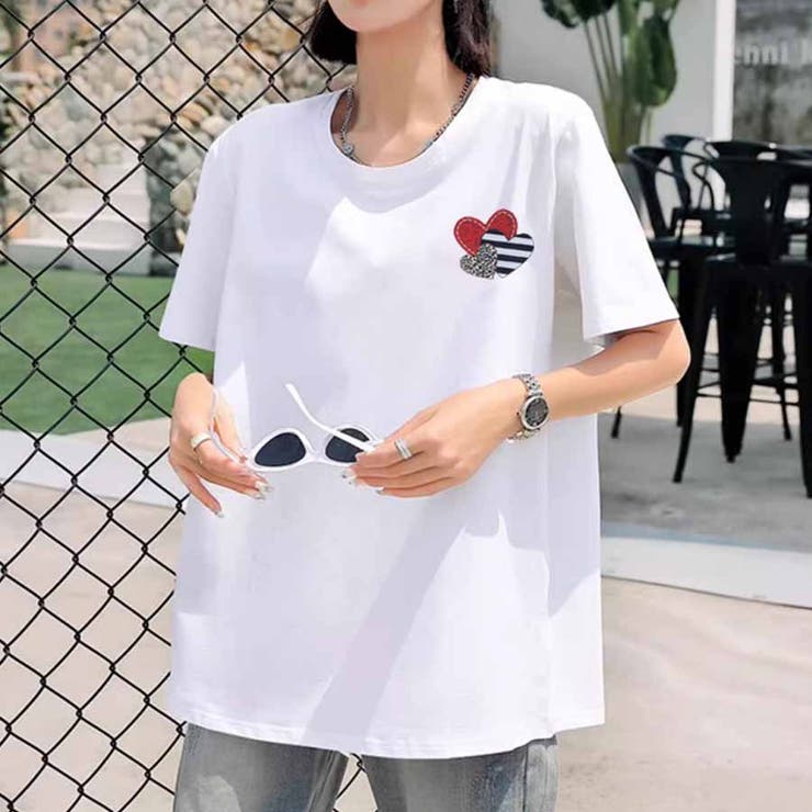 ホワイト01 | Tシャツ レディース ゆるT | shoppinggo