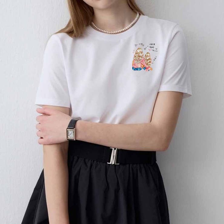 ホワイト03 | Tシャツ レディース ゆるT | shoppinggo
