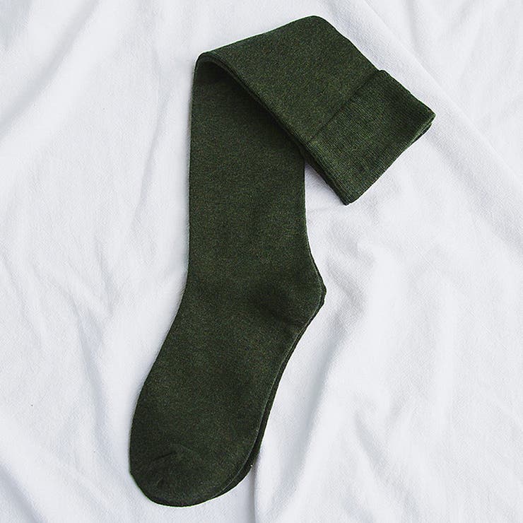 オリーブ | ハイソックス 靴下 冷え取り靴下 | shoppinggo