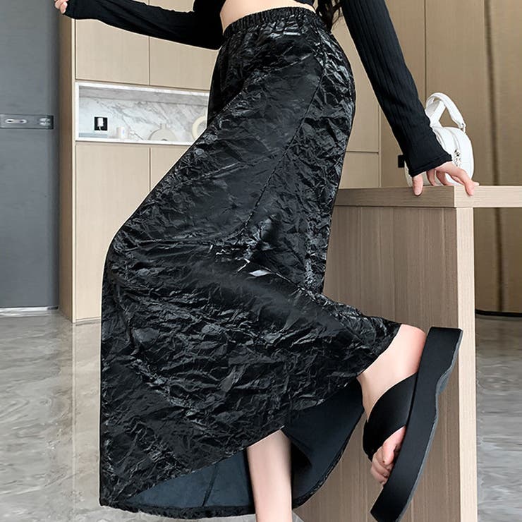 ロングスカート ハイウエストマキシ丈 Aラインスカート | shoppinggo | 詳細画像9 