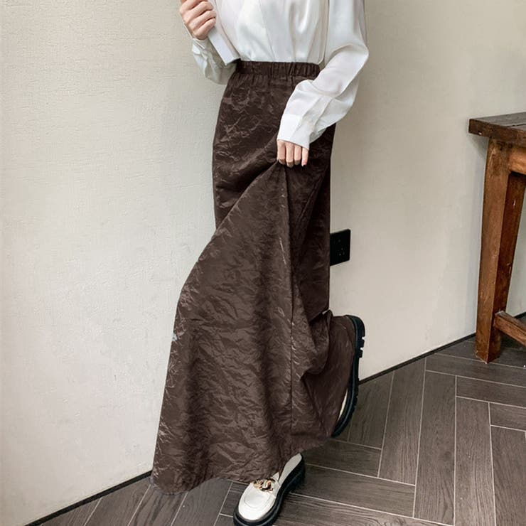 ロングスカート ハイウエストマキシ丈 Aラインスカート | shoppinggo | 詳細画像15 