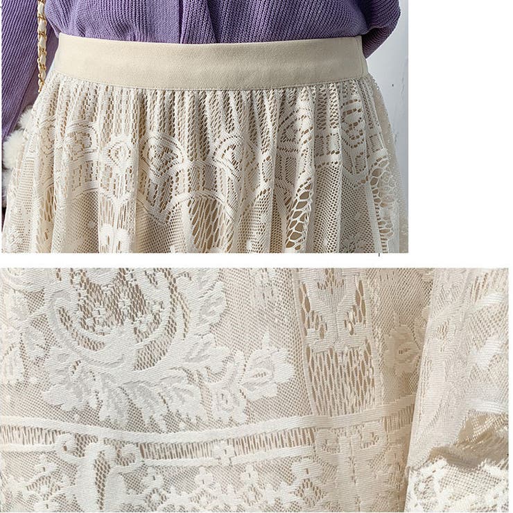 レース スカート レディース[品番：JRKW0004888]｜shoppinggo