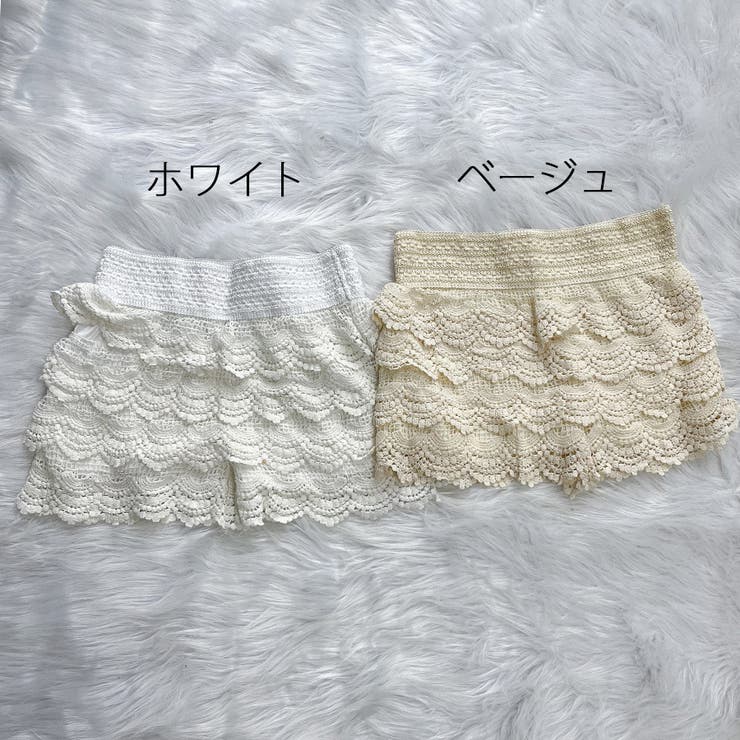総レース ショートパンツ レディース[品番：JRKW0004924