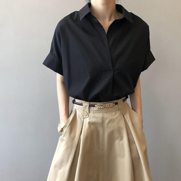 シャツ レディース ゆるカットソー ロングT シフォンブラウス 大きなサイズ | shoppinggo | 詳細画像6 