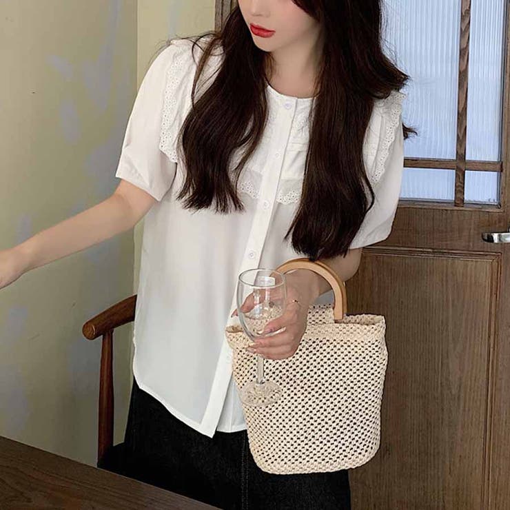 ブラウス ノーカラー レディース | shoppinggo | 詳細画像4 