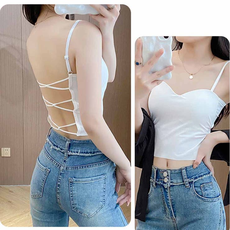 背中あき キャミソール ショート丈 | shoppinggo | 詳細画像11 