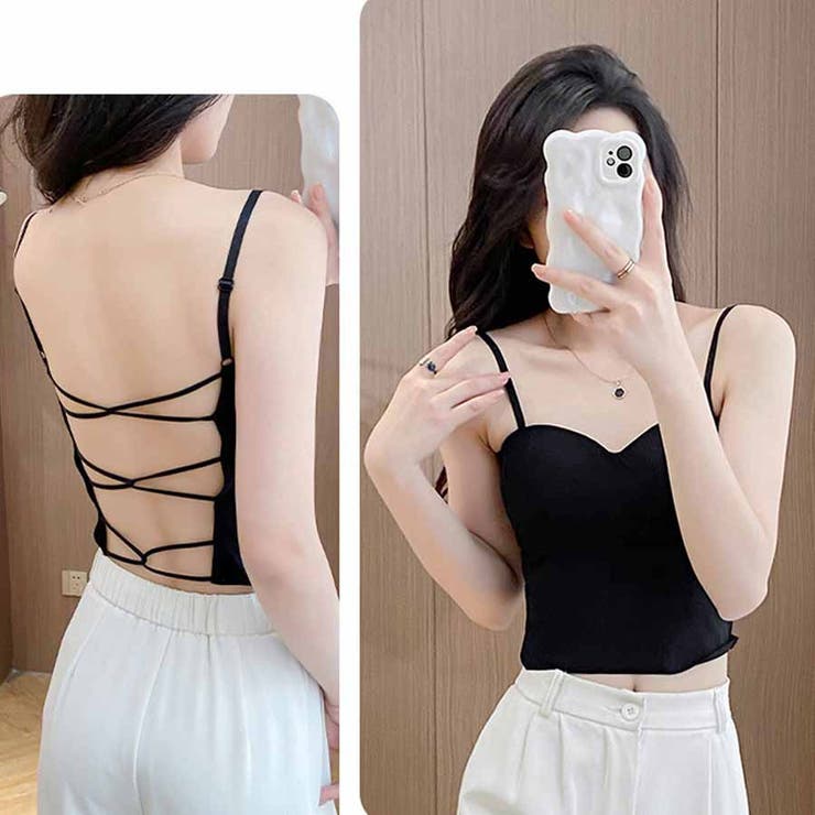 背中あき キャミソール ショート丈 | shoppinggo | 詳細画像13 