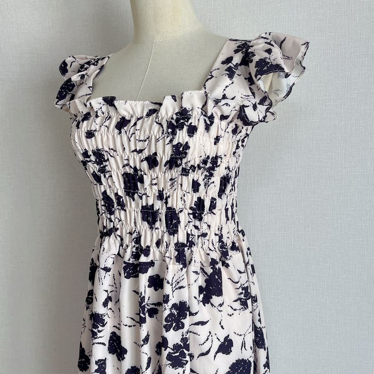 ワンピース 花柄 スクエアネック | shoppinggo | 詳細画像6 