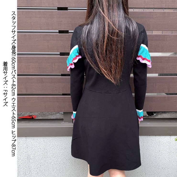 ニットワンピース レディース ラウンドネック | shoppinggo | 詳細画像5 