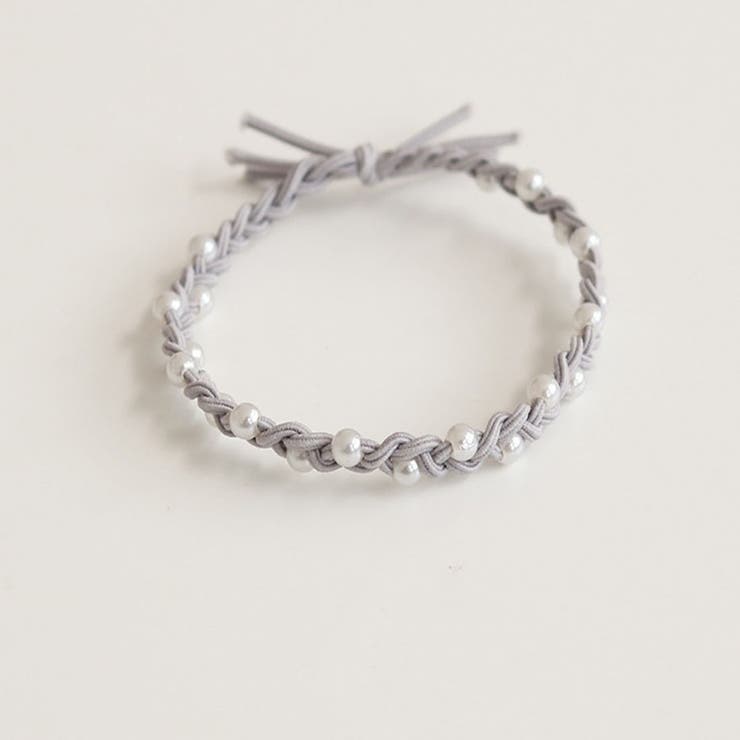 ライトグレー | ヘアゴム パール おしゃれ | shoppinggo