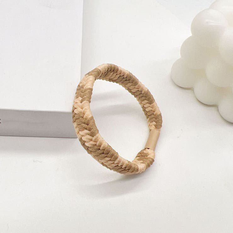 ベージュ | ヘアゴム バイカラー おしゃれ | shoppinggo