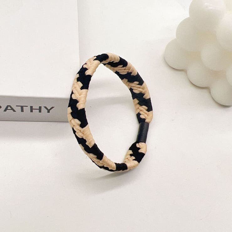 ベージュブラック | ヘアゴム バイカラー おしゃれ | shoppinggo