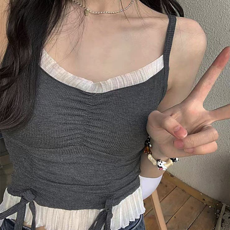 キャミソール カップ付 キャミタンクトップ | shoppinggo | 詳細画像17 