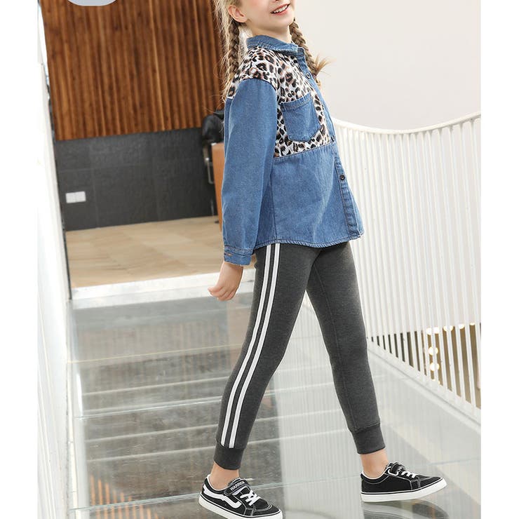 グレー | レギンスパンツ ラインパンツ ライン入り | shoppinggo