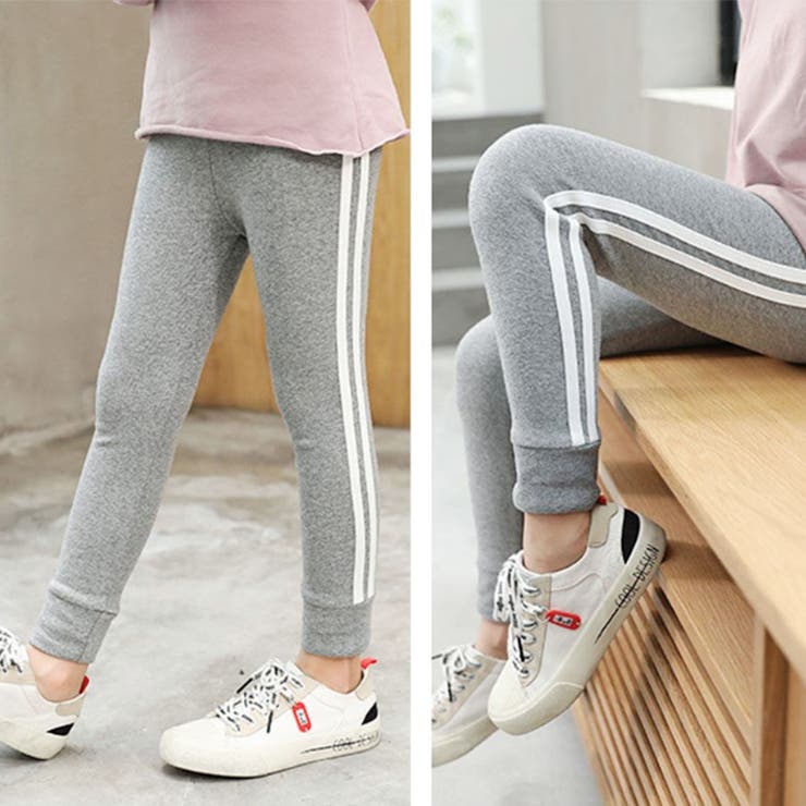 ライトグレー | レギンスパンツ ラインパンツ ライン入り | shoppinggo