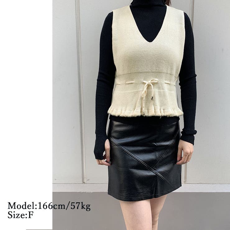 ニットベスト Vネック トップス | shoppinggo | 詳細画像3 