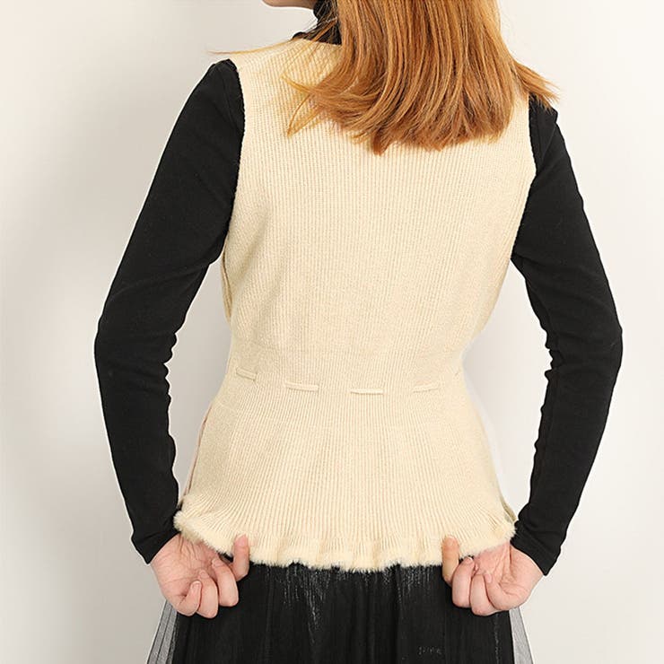 ニットベスト Vネック トップス | shoppinggo | 詳細画像8 