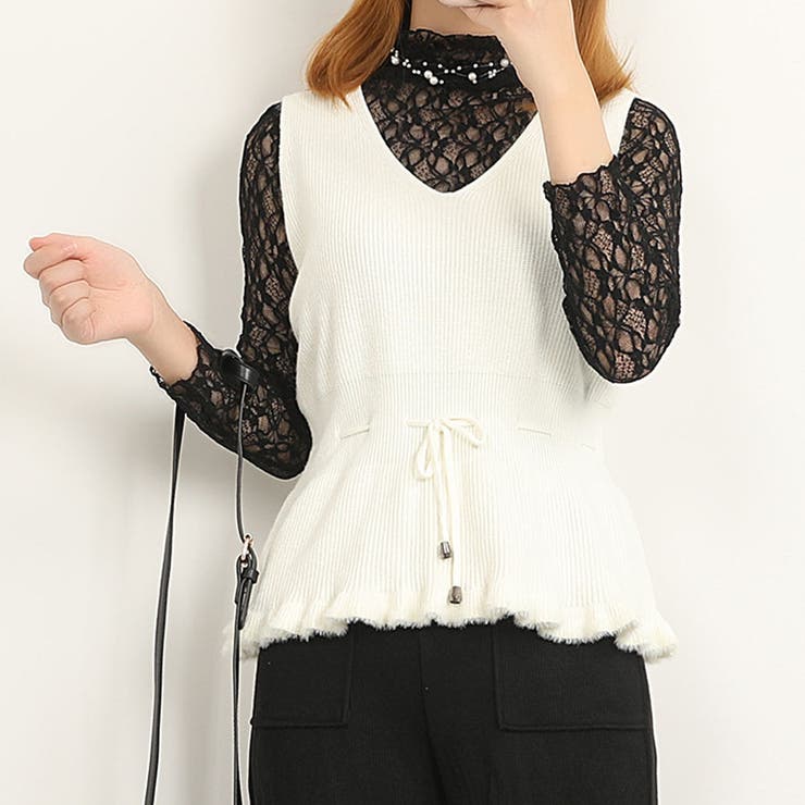 ニットベスト Vネック トップス | shoppinggo | 詳細画像11 