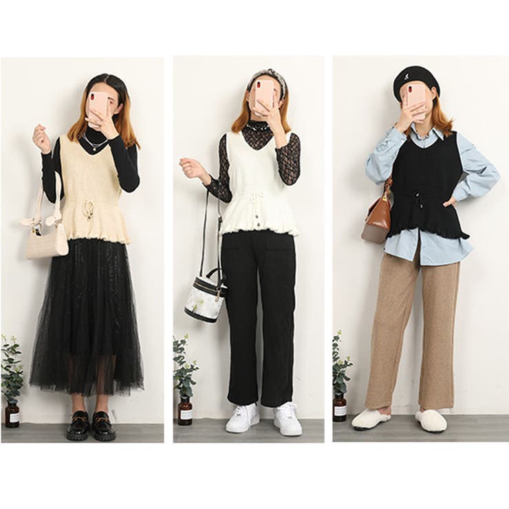 ニットベスト Vネック トップス | shoppinggo | 詳細画像13 