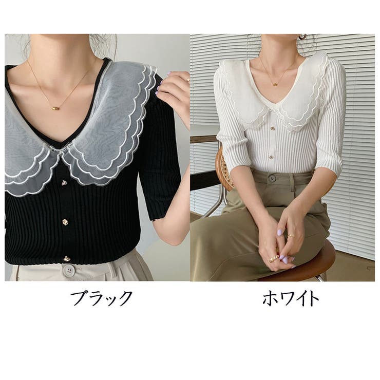 夏服 サマーニット 半袖 | shoppinggo | 詳細画像2 