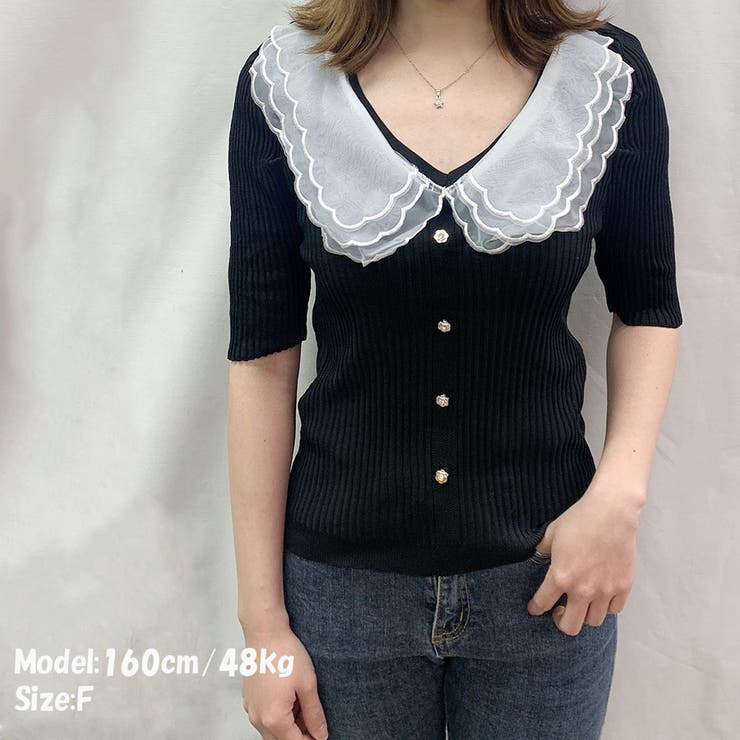 夏服 サマーニット 半袖 | shoppinggo | 詳細画像3 