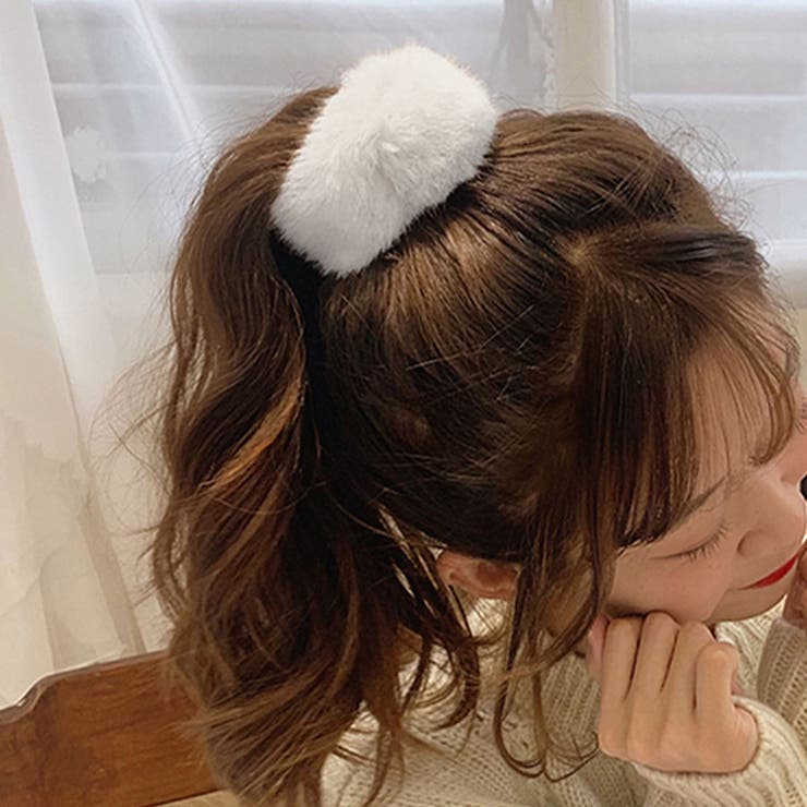 モコモコ ヘアアクセサリー ヘアワイヤーポニー | shoppinggo | 詳細画像5 