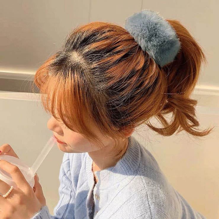 モコモコ ヘアアクセサリー ヘアワイヤーポニー | shoppinggo | 詳細画像9 