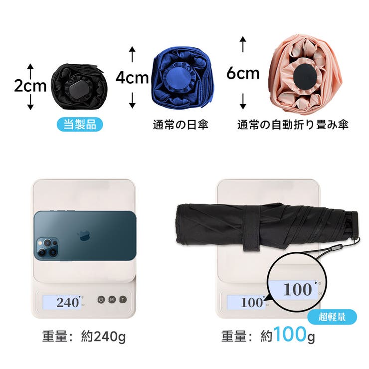 日傘 折り畳み傘 晴雨兼用 | shoppinggo | 詳細画像7 