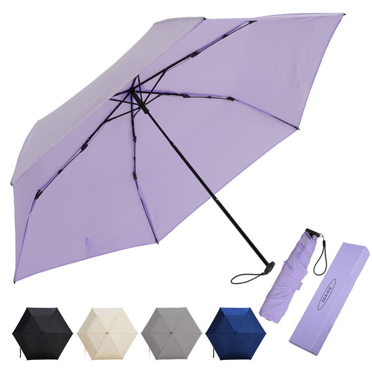 パープル | 日傘 折り畳み傘 晴雨兼用 | shoppinggo