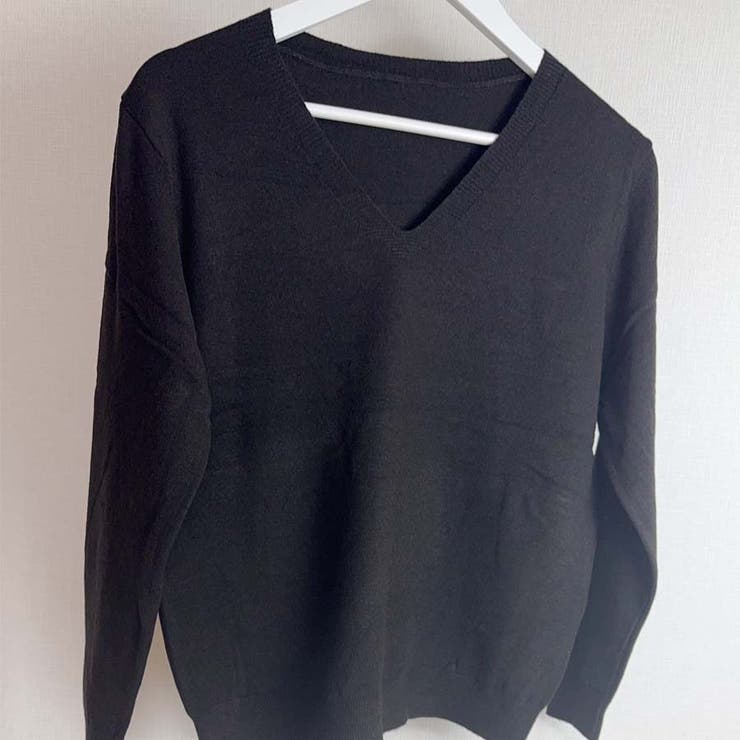 Ｖネックニットソー ニットセーター カジュアルトップス秋冬新作 | shoppinggo | 詳細画像13 