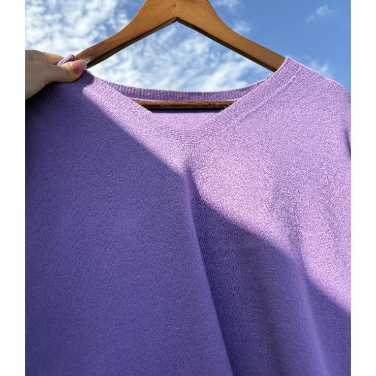 Ｖネックニットソー ニットセーター カジュアルトップス秋冬新作 | shoppinggo | 詳細画像36 