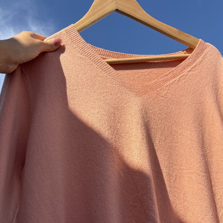 Ｖネックニットソー ニットセーター カジュアルトップス秋冬新作 | shoppinggo | 詳細画像37 