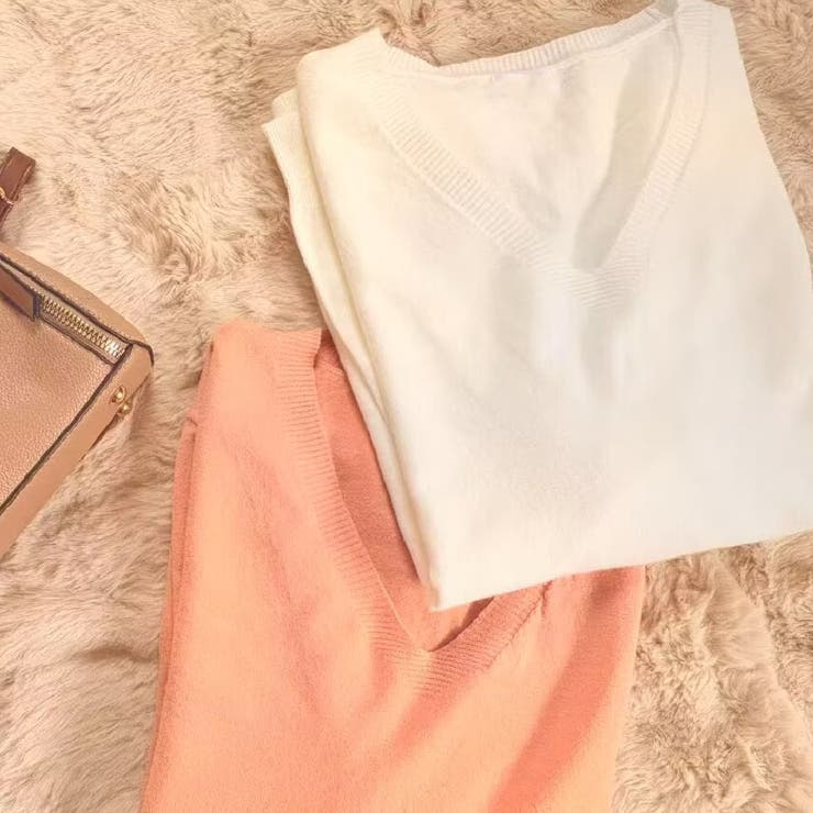 Ｖネックニットソー ニットセーター カジュアルトップス秋冬新作 | shoppinggo | 詳細画像43 