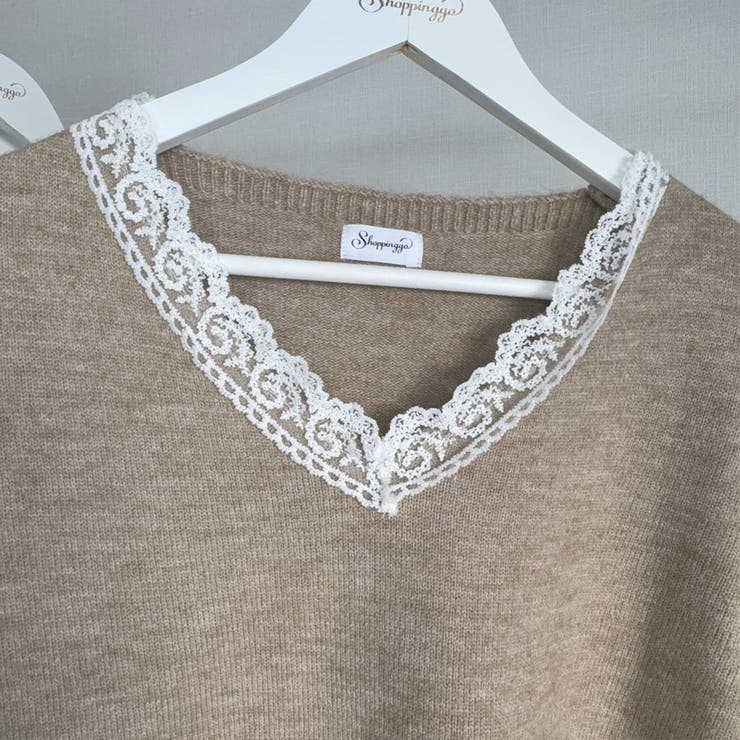 ニットトップス レース切り替え レディース | shoppinggo | 詳細画像16 