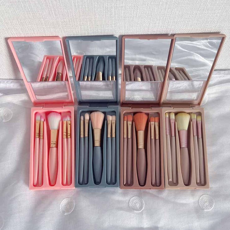 メイクブラシ5本セット ケース付き 持ち運び | shoppinggo | 詳細画像5 