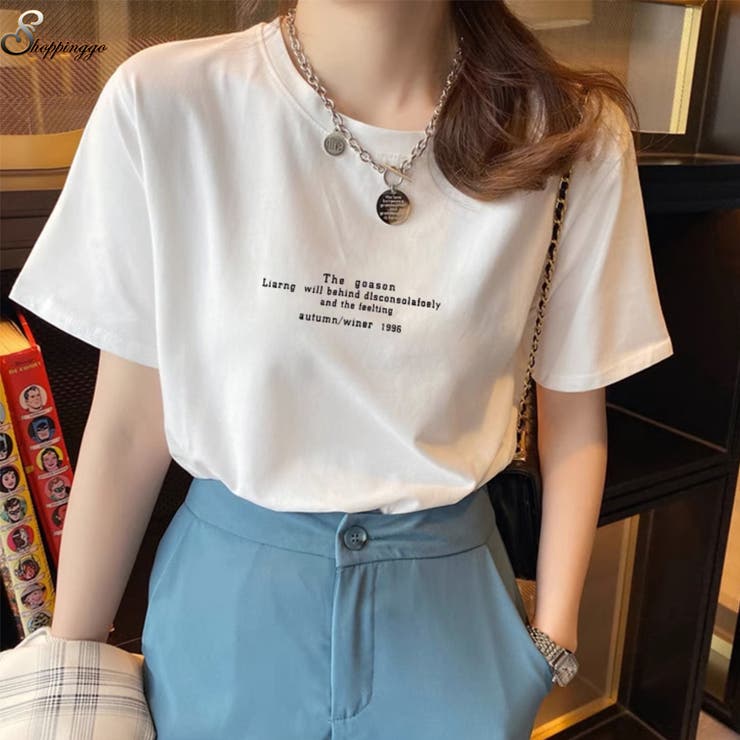 ロゴTシャツ レディース 夏服 | shoppinggo | 詳細画像1 