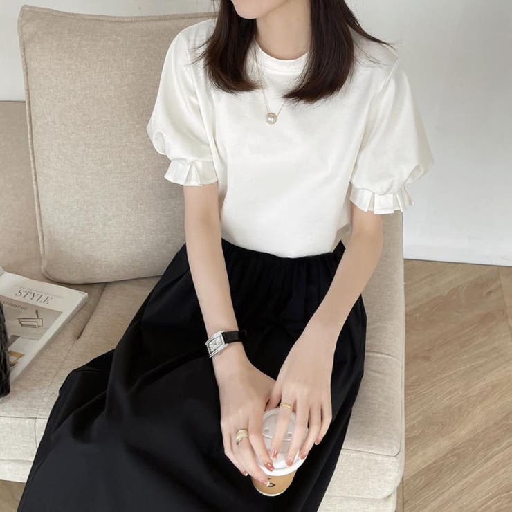 夏服Tシャツ パフスリーブトップス レディース | shoppinggo | 詳細画像13 