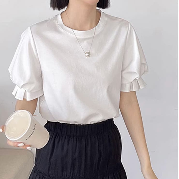 夏服Tシャツ パフスリーブトップス レディース | shoppinggo | 詳細画像18 