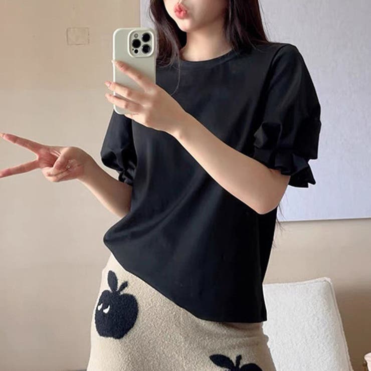 夏服Tシャツ パフスリーブトップス レディース | shoppinggo | 詳細画像23 