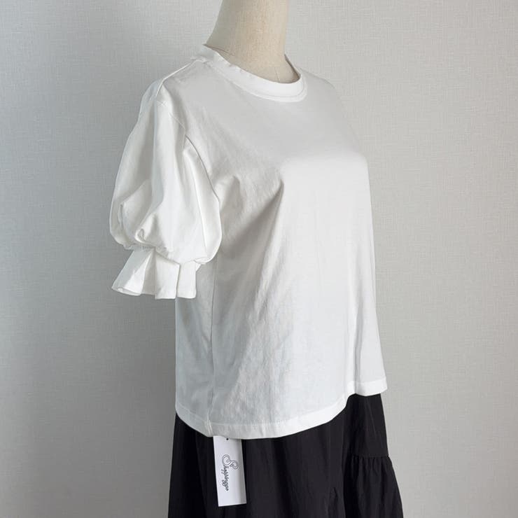 夏服Tシャツ パフスリーブトップス レディース | shoppinggo | 詳細画像29 